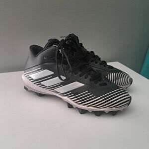 adidas Kids Black and White cleats